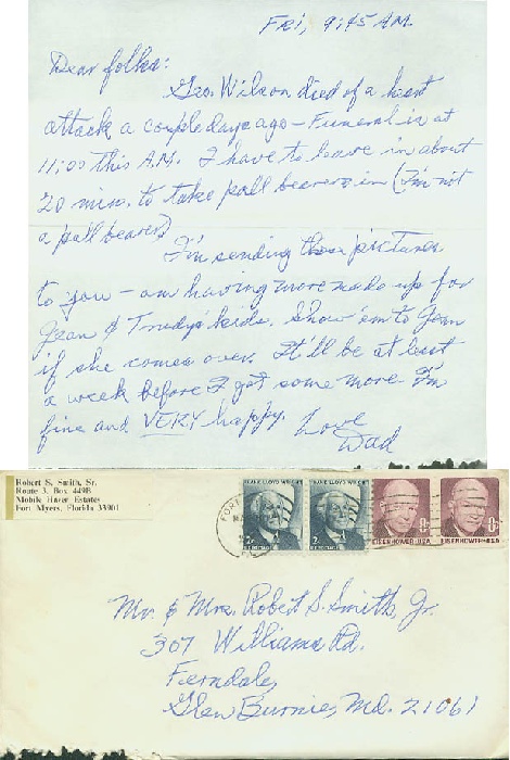 Letter to family about Trudy Koop and her family (written 3/1/74, postmarked 3/5/74)